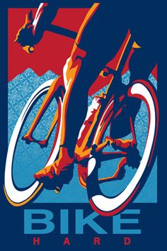 Bike Hard Art Print by Sassan Filsoof kingandmcgaw.com Bicycle Poster, Bike Illustration, Velo Vintage, Reservoir Dogs