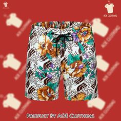 You'll catch us wearing luxury shorts on our next trip to Hawaii, Miami or Coronado... We'll be the ones catching some dangerous waves. Kidding, we'll be the ones playing football at...?Product Luxury Pants, Flowers Luxury, Trip To Hawaii, Hawaiian Shorts, Playing Football, Shorts For Men, Logo Pattern, Print Shorts, Hawaii Travel