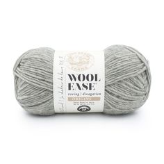 wool ease yarn ball in grey