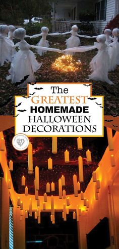 the great homemade halloween decorations with candles