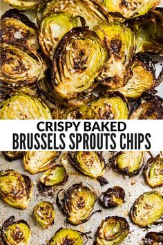 crispy baked brussel sprouts chips are the perfect side dish for any meal