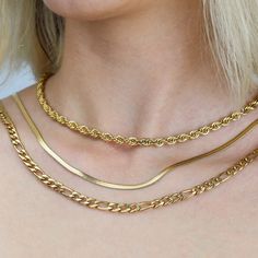 "18K Gold FILLED Herringbone Necklace ,Waterproof Chain, Gift for her&him ,Layering Necklace, Layered Snake Chain, Gift For MOM, Valentine's Day This chain is hand made and made from recycled stainless steel (surgical Grade 316L) -This Chain... -Not Tarnish -Hypoallergenic -Rust or turn your skin green -Safe to wear in water -this chain &is more durable than other materials commonly used such as silver and gold -------------If you would like to add a personalized birthstone or personalized initi Rope Chain Necklace Gift, Gift Rope Chain Necklace With Figaro Link, Tarnish Resistant Gold Plated Herringbone Necklace As Gift, Gold-plated Delicate Herringbone Necklace For Gifts, Gold Plated Herringbone Necklace With Delicate Chain, Gold-plated Herringbone Necklace With Delicate Chain, Tarnish-resistant Gold-plated Herringbone Necklace As A Gift, Rope Chain Necklace With Curb Chain For Gift, Gift Rope Chain Necklace With Curb Link