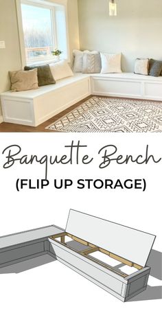 the banquet bench flip up storage is an easy and cheap way to organize your home