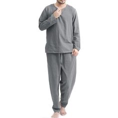 Size:S,M,L,XL,2XL,3XL,4XL,5XL Fabric Material:100%Cotton Suitable Type:Fit Style:loungewear Occasion:Leisure Pattern:Solid color Thickness:Moderation Colour:Khaki,White,Grey Product Description:Men's spring summer suit. Package Included: 1 * Suit Color: Gray.  Gender: male.  Age Group: adult. Animals Swimming, Autumn Pajamas, Swimming Workouts, Workouts Yoga, American Men, Short Loungewear, Home Clothing, Pajamas Sets, Wallpaper Y2k