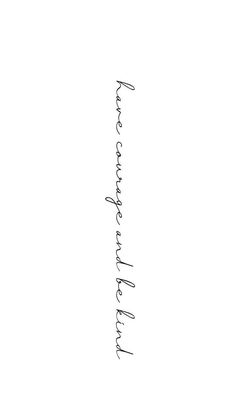 the words are written in cursive writing on a white background with black ink