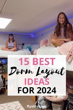 Love these lofted bed dorm room ideas! Mtsu Dorm Room, Dorm Room Ideas Shared, Lofted Dorm Beds Layout, Two Bed Dorm Room Ideas, Twin Dorm Room Ideas, College Dorm Layout Floor Plans, Uf Dorm Room University Of Florida, Double Dorm Room Ideas Layout, University Of Arkansas Dorm Room