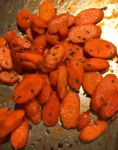 the carrots have been seasoned and are ready to be cut into bite sized pieces