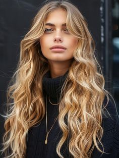 Elegant Long Wavy Hairstyles - Your Stylish Look Beach Waves Wedding Hair Long, Naturally Wavy Wedding Hairstyles, Light Curls Long Hair Loose Waves, Long Blonde Wavy Hairstyles, Long Wavy Wedding Hair, Wavy Hair Wedding, Long Blonde Hair Wedding Loose Curls, Long Wavy Hair Natural Beachy Waves, Wavy Bridal Hair