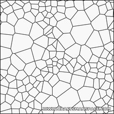 a black and white image of a mosaic tile pattern in the shape of a square