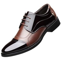 Academia Aesthetic Pointed Toe Lace-Up Oxford Dress Shoes Office Formal Wear, Groom Wedding Shoes, Mens Business Shoes, Men Dress Shoes, Business Men, Wedding Dress Shoes, Oxford Dress Shoes, Men Formal, Business Shoes