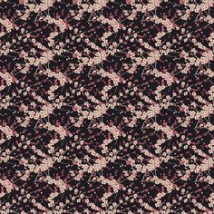 a black and pink pattern with flowers on it