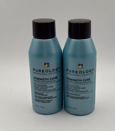 Brand NEW, Unopened, Authentic Pureology Strength Cure BLONDE Shampoo & Conditioner Set Travel Size 60ml/1.7oz Each Free shipping Thanks for looking!!! SHAMPOO : What it is: A gentle, sulfate-free shampoo that strengthens and helps repair damaged, color-treated hair. Hair Type: Straight, Wavy, Curly, and Coily Hair Texture: Fine, Medium, and Thick Hair Concerns: - Shine - Color Safe - Damage, Split Ends, and Breakage Key Benefits: - Helps heal damaged hair - Gives strength and softness - Provides extraordinary color protection - Highly concentrated formula allows for 75+ shampoos in a single bottle Formulation: Liquid Highlighted Ingredients: - Keravis: A strengthening protein known to prevent hair breakage - Astaxanthin: A powerful antioxidant part of the exclusive Asta-Repair technology Prevent Hair Breakage, Blonde Shampoo, Hair Concerns, Coily Hair, Sulfate Free Shampoo, Damaged Hair Repair, Hair Texture, Hair Breakage, Color Treated Hair