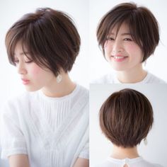 Asian Pixie Cut, Japanese Short Hair, Bob Haircut For Round Face, Bob Pixie, Short Scene Hair, Short Hair Images, Stylish Short Hair, Hair Inspiration Short, Shot Hair Styles