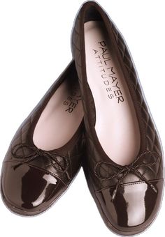 Elegant Brown Ballet Flats With Removable Insole, Formal Brown Almond Toe Ballet Flats, Formal Brown Ballet Flats With Flat Heel, Brown Almond Toe Ballet Flats, Ben Silver, Red Quilts, Leather Flats, Nappa Leather, Classic Style