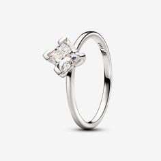 Pandora Nova Lab-grown Diamond Ring 1.00 carat tw 14k White Gold Diy Engagement Gifts, Diy Gifts For Girlfriend, Diamond Princess, Right Hand Rings, White Gold Diamond Rings