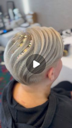 Cheyenne Russell on Instagram: "A cute short style for @helen.w26 🧡  #hair #haireducation #hairtutorial #hairtrends #shorthairstyle #dancehair #dancehairstyle #updohairstyles #updostyles #ballroom #ballroomhairstyle #ballroomdancer #blondehairstyles #blondehair #crimpedhair #hairtransformation #hairart #hairstylist #hairstylevideo #hairstyleoftheday #hairstrokes #hairbychey #schwarzkopf" Short Ballroom Hairstyles, Ballroom Hairstyles, Ballroom Dancing Hairstyles, Ballroom Dance Hair, Long Hair Prom, Finger Waves Short Hair, Finger Wave Hair, Finger Wave