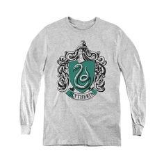 in stock Slytherin Crest, Harry Potter Slytherin, Harry Potter Sweatshirt, Hogwarts Crest, Mens Crewneck Sweatshirt, Tshirt Men, Long Sleeve Kids, Harry Potter Hogwarts, Athletic Men