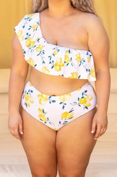 Throw this swimmie on and sit on the beach until sunset! This cutie has a super sweet lemon pattern with a one shoulder fit to keep you chic all season long! Style it with the matching bottom and sunnies for a fun in the sun look! 82% Polyamide, 18% Elasthane Sunset Swim, Lemon Pattern, Watch The Sunset, Sweet Lemon, Lemon Patterns, Fun In The Sun, Long Style, Lemon Yellow, Super Sweet