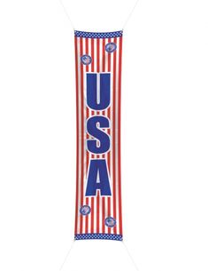 an american flag banner with the word usa on it