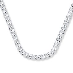 Stylish yet casual, this 24-inch curb chain for him lends a finishing touch to any outfit. Crafted of 14K white gold, the necklace secures with a lobster clasp. Gold Chain Men, How To Clean Gold, Black Hills Gold Jewelry, Clean Gold Jewelry, Jewelry Education, Jewelry Advice, Curb Chain Necklace, Gold Chains For Men, Black Hills Gold