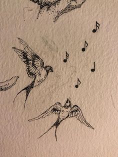 Blackbird Song Tattoo, Mocking Bird Tattoo Ideas, Song Bird Aesthetic, Alondra Bird Tattoo, Singing Birds Drawing, Symbolic Bird Tattoos, Song Bird Drawing, Sing Tattoo Music, Soul Music Tattoo