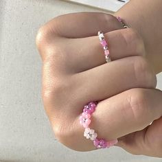 Pink Flower Bead Bracelet and Rings duo!

- one bracelet
- two rings

🩷🩷🩷 Flower Bead Bracelet, Bead Rings, Two Rings, Beaded Rings, Beaded Flowers, Pink Flower, Bead Bracelet, Women's Jewelry, Pink Flowers