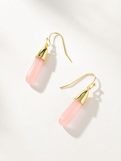 Fantasy Drop Earrings | Gold | Product Image | Uncommon James Uncommon James, Simple Stud Earrings, Gold And Pink, Main Attraction, Gold Drop Earrings, Jewelry Cleaner, Cleaning Jewelry, Earrings Gold, Statement Earrings