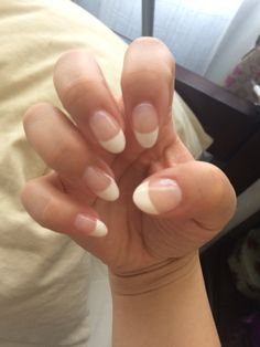 French tip oval nails Short Oval Nails French, Short Oval Nails French Tip, Oval Nails French Tip, French Tip Oval Nails, French Tip Oval, Oval Nails French, Short Oval Nails, Feminine Divine, Nails French Tip