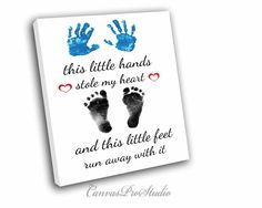 Baby Footprints Christmas, Baby Hand And Foot Prints, Baby Footprint Crafts, Baby Handprint Art, Baby Handprint Crafts, Baby Footprint Art, First Birthday Posters, Footprint Craft