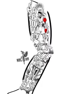 a drawing of a person riding a skateboard with the words above it and below