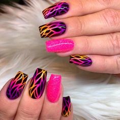 + Special Summer Nail Designs For Exceptional Look ★ Summer Nails Neon, Bright Nail Art, Nail Art For Kids, Unghie Sfumate, Fun Summer Nails, Summer Nails Beach, Nagellack Trends, Summer Nail Designs, Gel Nails At Home