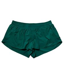 Lululemon Hotty Hot Low-Rise Shorts 2.5" Cascadia Green Size 12 New With Tags Features Designed For: Run Shine-Bright : Reflective Detail Helps Keep You On The Radar In Low Light Continuous Drawcord: Won't Get Pulled Inside Or Lost In The Wash Relaxed Sensation: Gives You The Ultimate Feeling Of Nothing In Your Wayit Sits Away From Your Body To Give You Maximum Room To Move Built-In Liner : Built-In Liner Offers Extra Coverage Inseam: 2.5" Low-Rise: Keeps You Feeling Cool Yet Covered Secret Pock Green Lululemon Shorts, Secret Pocket, Shorts Lululemon, Athletic Clothes, Low Rise Shorts, Lululemon Shorts, Athletic Outfits, Green Shorts, Shorts Athletic