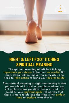 Right & Left Foot Itching Spiritual Meaning Right Hand Itching Spiritual Meaning, Symbols Meaning, Feather Meaning, Itchy Ears, Chakra Healing Meditation, Inner Work, Tuning Fork, Daily Quote