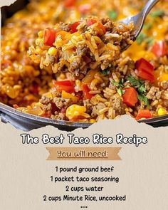 the best taco rice recipe you will need