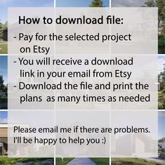 a series of photos with the words how to download file on it and an image of a