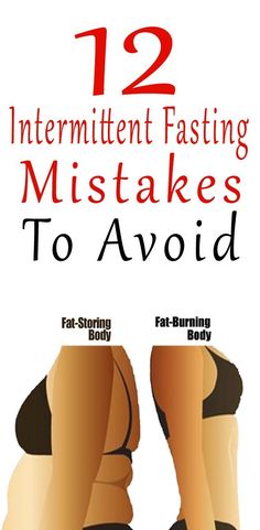 12 Intermittent Fasting Mistakes To Avoid if you're starting or trying out intermittent fasting. These are especially important for women who are interested in intermittent fasting. #intermittentfasting #upgradedhealth #metabolicfasting #keto Burning Body, Resep Diet, Diet Drinks