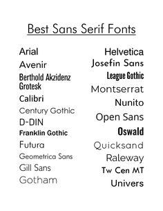 Sans Serif Fonts Open Sans Font, Century Gothic Font, Josefin Sans, Google Font Pairings, Calibri Font, Best Sans Serif Fonts, Edgy Fonts, Font Love