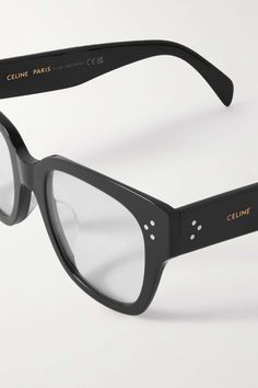 Black Oversized cat-eye acetate optical glasses | CELINE EYEWEAR | NET-A-PORTER Luxury Modern Acetate Cat Eye Sunglasses, Designer Acetate Cat Eye Sunglasses, Celine 53mm Cat Eye Sunglasses, Luxury Black Cat Eye Sunglasses With Glass Lenses, Luxury Acetate Cat Eye Sunglasses, Casual Style, Celine Glasses, Beauty Calendar, Optical Glasses, Eyewear Womens