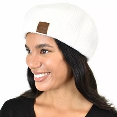 Not only will this hat get you tons of compliments, but it will also keep the sun out of your face which is a must! Wear it with any outfit for the perfect finishing touch.One size fits most. Diameter: 10.75". 100% acrylic. Lightweight. Cable Knit Hat, Winter Hats Beanie, Heavy Knit, Beret Hat, Winter Beanie, Acrylic Fabric, Scarf Hat, Winter Knits, Hat Shop