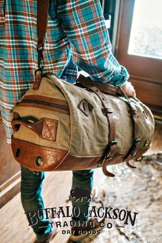 Amazing collection of rugged men's leather and canvas bags. Impressive quality and attention to detail. soft coolers | messenger bags | duffle bags | travel bags | camera bags | laptop bags | briefcase bags Vintage Leather Handbag, Travel Duffle, Duffle Bag Travel, Leather Projects