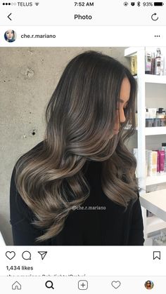 Ombre Hair Dark Brown To Light Brown, Biege Brown Hair Color, Pearl Ash Blonde Hair, Ash Brown Babylights, Ash Brown Balayage On Black Hair, Beige Brunette Balayage, Ash Beige Balayage, Ash Brown Highlights On Dark Hair, Ash Brown Balayage On Dark Hair