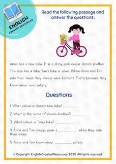 an english worksheet for children to learn how to read and understand the words