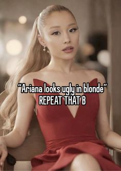 #ariana #arianator #fyp #whisper Ariana Blonde, Ariana Grande Funny, Ariana Grande Facts, Ariana Instagram, Ariana Grande Sweetener, H.e.r Aesthetic