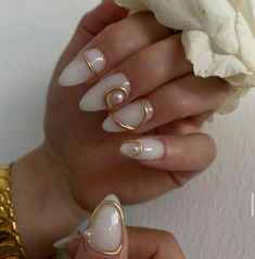 Korean Holiday Nails, Middle Eastern Nails, Greta Van Fleet Nails, Korean Inspired Nails, Jewel Nails, Edgy Nail Art, Milky Nails, Art Deco Nails, Hello Nails