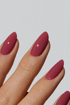 Modern Nails, Pink Nail, Oval Nails, Classy Nails, Cute Acrylic Nails, Nails Nails