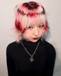 Angel Ring Hair Color, Raccoon Tail Hair, Harajuku Hair, Hair Stylies, Alternative Hair, October 29, Dye My Hair