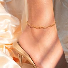 "❤️ Grab 3 fabulous items and enjoy a delightful 25% off when you use the code BUY3GET25 This anklet features a paper clip chain plated in luxurious gold, creating a chic and stylish look. Personalize it with an heart initial charm, making it a unique and thoughtful gift :) #YOU MAY LIKE THIS Birth stone anklet gold paper clip chain https://www.etsy.com/listing/1516443730/birth-stone-anklet-gold-paper-clip-chain cute dog anklet https://www.etsy.com/listing/1509192634/cute-dog-anklet-tiny-matt-go Chic Gold Chain Paperclip Bracelet As Gift, Chic Adjustable Chain Anklet For Gift, Trendy Gold Paperclip Bracelet With Delicate Chain, Chain Anklet, Gold Paper, Personalized Initials, Keep Jewelry, Initial Charm, Brass Color