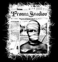 the front page of a news paper with an image of a person wrapped in bandages