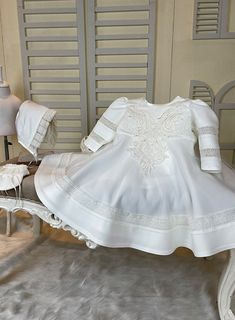 Baptism Dresses specially designed for your baby to shine like an angel on his most special days; Wedding, Birthday, baby shower It can accompany you on Mevlüt and many other special occasions. Süslü Collection carefully prepares special designs from fabrics suitable for your baby's skin. It can be produced in accordance with the dimensions of your baby. Shipping is paid by the buyer, you must order at least 1 month in advance for the preparation and delivery of the order to you. White Dress With Pearl Embroidery For Ceremony, White Ceremony Dress With Pearl Embroidery, White Pearl Embroidered Dress For Ceremony, White Embroidered Dress For Baptism, White Embroidered Baptism Dress For Ceremony, Elegant Baptism Princess Dress With Lace Trim, Elegant Princess Dress With Pearl Embroidery For Baptism, Elegant Princess Dress With Lace Trim For Baptism, Cream Baptism Dress For Ceremony