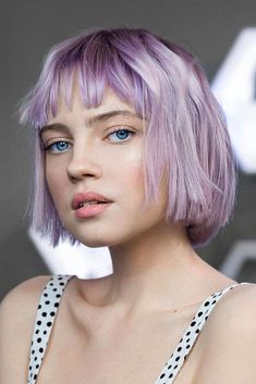 Best Short Hair Styles For 2022 ★ Short Haircuts Women, Box Bob, Bob Undercut, Purple Bob, Grey Hair Wig, Haircuts Women, Cheap Human Hair Wigs, Long Human Hair Wigs, Colored Hair Extensions